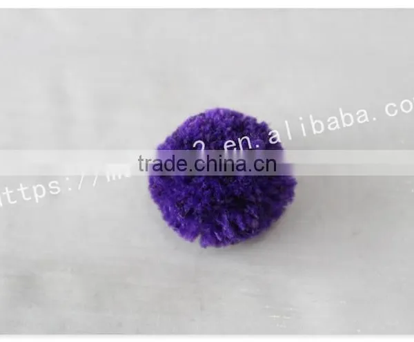 Colorful Customized Size Polyester Yarn Pom Pom Ball for Decoration photo-4