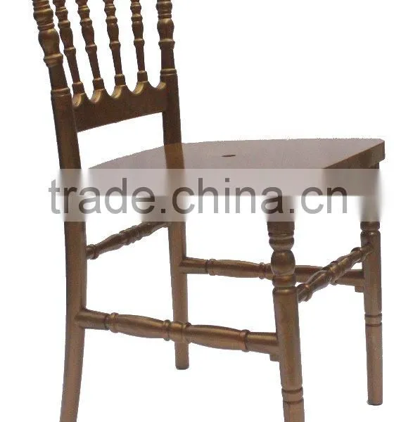 Gold Resin/Acrylic/PolyCarbonate Napoleon Chair--strong