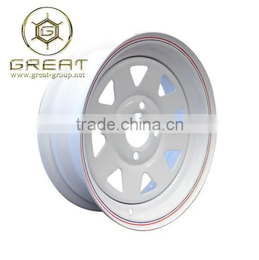 Steel Material of White Trailer Wheels photo-6