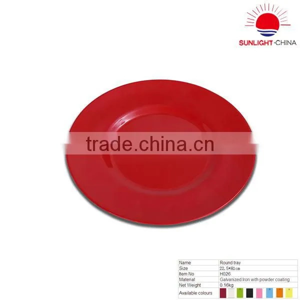 Stainless Steel Round Compartment Metal Serving Tray Manufacturing Company photo-2