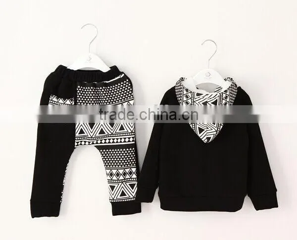 New Fashion Geometric Pattern Baby Boys Clothes photo-4