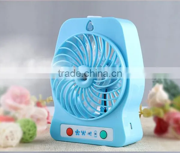 Multifunctional Plastic Portable Battery Operated Mini Spray Cooling Fan Water Mist Fan photo-3