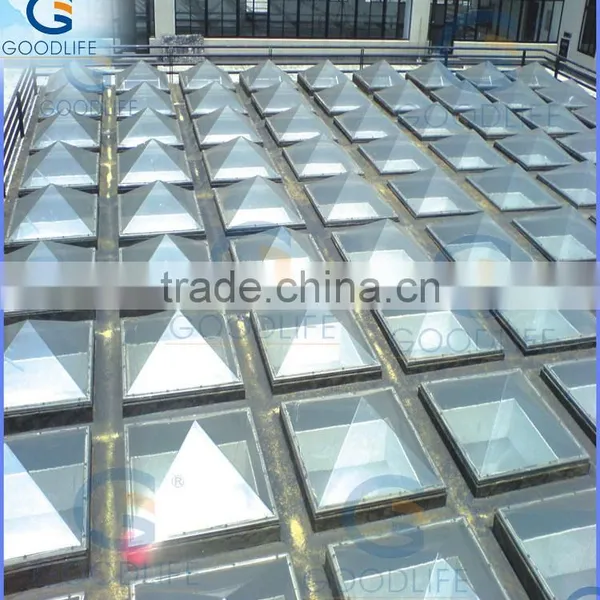 Red/yellow/brown Clear Skylight Covers for Bus Stop photo-2