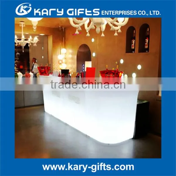 Remote Control Led Reception Desk Hotel Luminous Led Front Desk Supplies photo-4