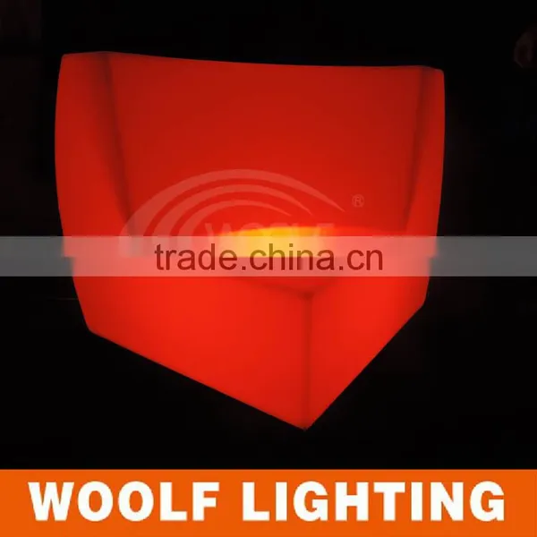 Leisure Nightclub Illuminated Plastic LED Sofa Corner photo-5