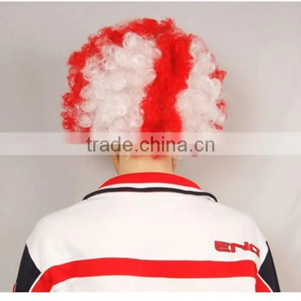 Colorful Soccer Fans Wig Afro Wholesale photo-2