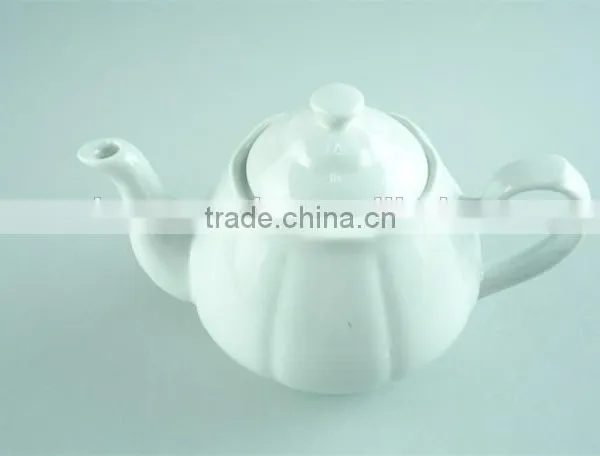 White Porcelain Teapot With Lid 750 ml Chaozhou Stock photo-2