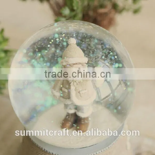 Best Birthday Gift Resin Glass Snow Globe With Blowing Snow Snow Ball photo-2