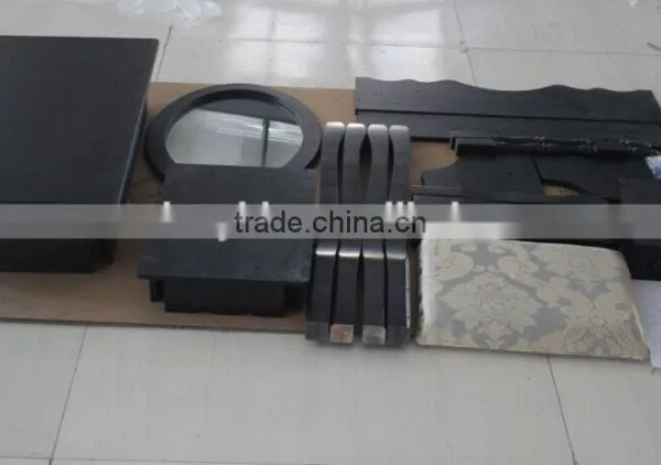 Black Wooden Dressing Table With Mirror photo-4