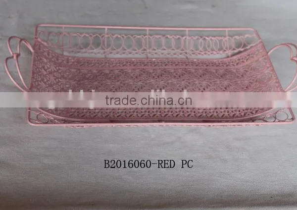 Iron Wire Rectangle Plate With Handle photo-3