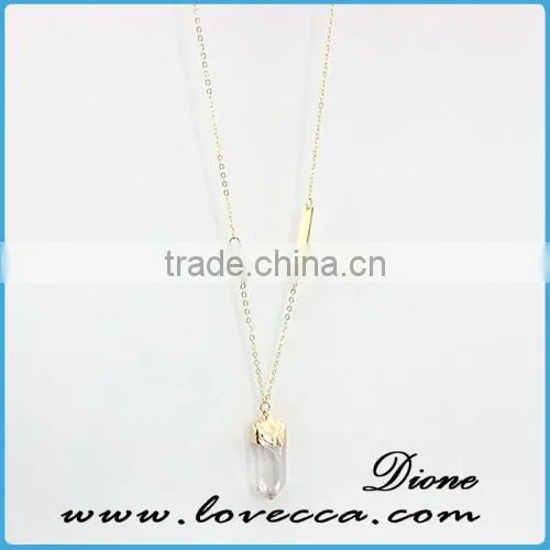 Dubai Gold Necklace Fashion Gold Long Chain Gemstone Necklace photo-6