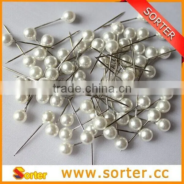 Colorful Garment Decorative Pearl Head Pin Shirt Decor Pearl Head Pin photo-2