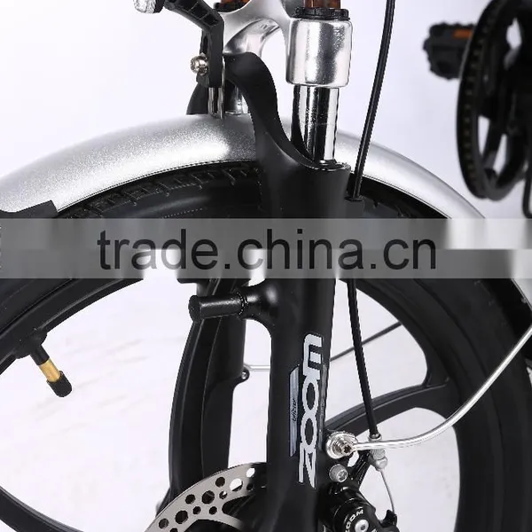 CE 36V 250W Foldable Electric Bicycle 20inch Folding Electric Bike With One-piece Aluminum Alloy Wheel photo-5