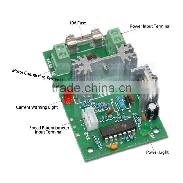 12V/24V 120W Speed Reversible Controlling DC Motor Governor photo-3