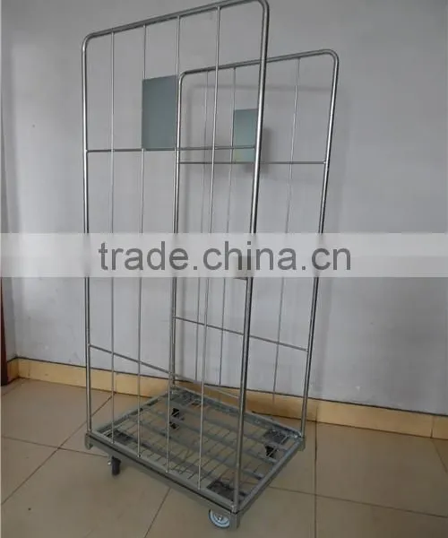 2 Wall Folding Metal Roll Container/roll Cage photo-3