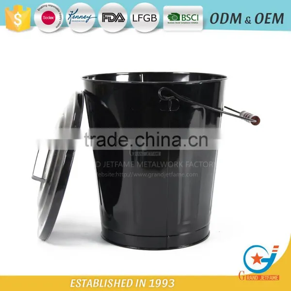 Iron Powder Coating Ash Bucket and Shovel Metal Coal Scuttle photo-6