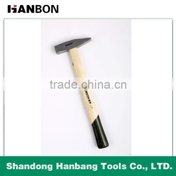 45# Carbon Steel Wooden Handle Fitter's Hammer / Finished Polished Heat-treatment photo-3