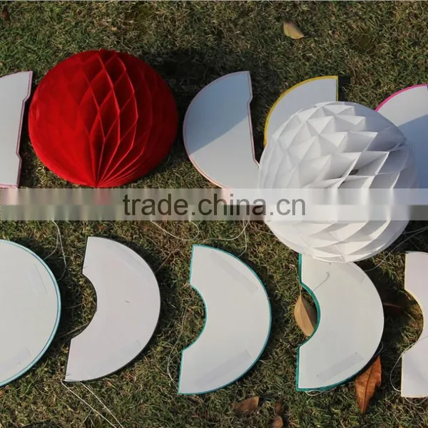 DIY Tissue Paper Honeycomb Balls Wedding Party Decoration Honeycomb Ball photo-3