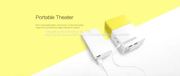 Портативный HDMI USB проектор домашнего кинотеатра с разрешением 1080P photo-4