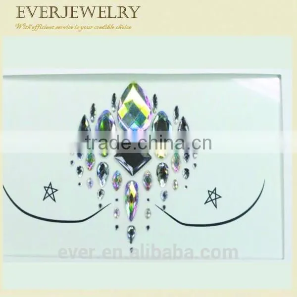 2017 Newest Body, Eye, Face Jewels Tattoo Sticker photo-2