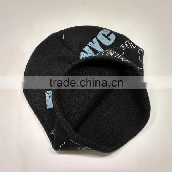 The Statue of Liberty English Letter Stamp British Style Wool Hat Wool Insulation Sleeve Cap Ear Cap photo-3