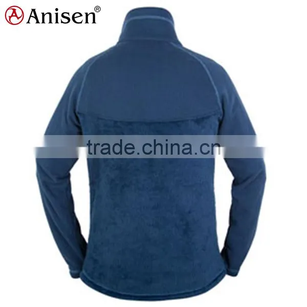 Patchwork Windproof Warm Men Zipper up Stand Collar Reglan Sleeve Fleece Jacket photo-3