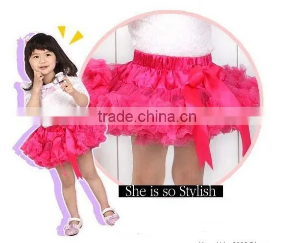 Xmas Charming Girl Fluffy Pettiskirt Fashion Sweet Chevron Girls Pettiskirt Wholesale photo-2