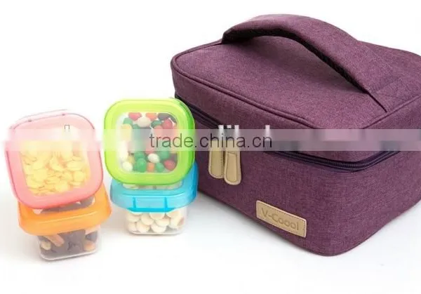 New Mini High Quality Oxford Portable Cooler Bag Mini Ice Bag photo-4