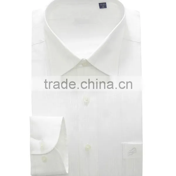 Classic Design Mens Dress Shirt (White/Pink) photo-2
