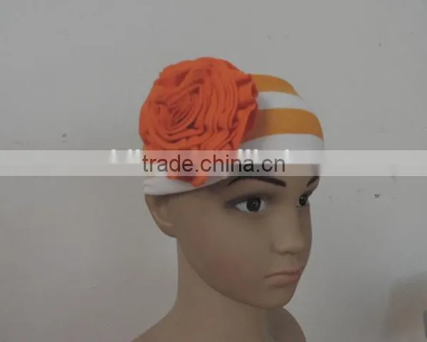 Wholesale Summer Baby Girls Elastic Headband Bright Color Stripe Flowers' Hair Accessories High Quality Kids Hair Wearing photo-2