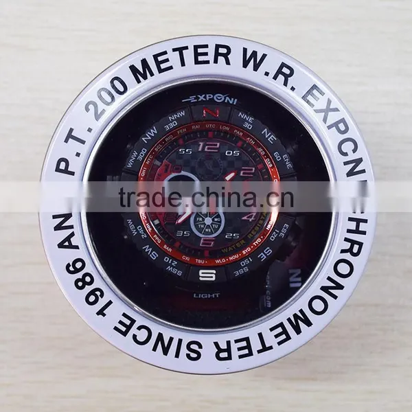 Manufacturer of Custom Electronic Watch Window Watch Tin Box Tin Box Industry General Round Metal Box of Wholesale photo-4