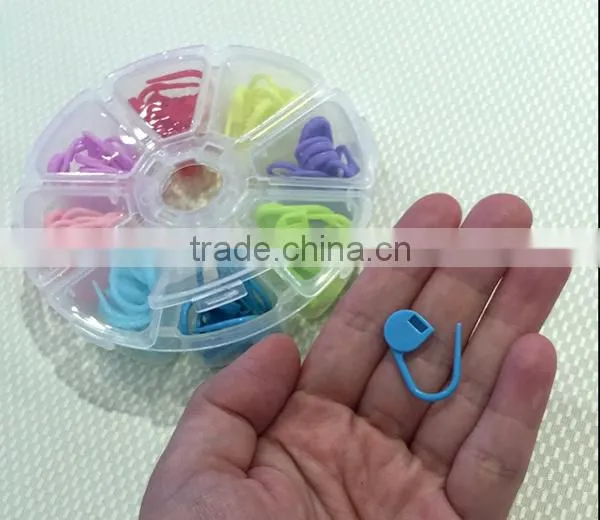 80PCS Mixed Color Corchet Sewing Knitting Ring/Stitch Closed Maker photo-5