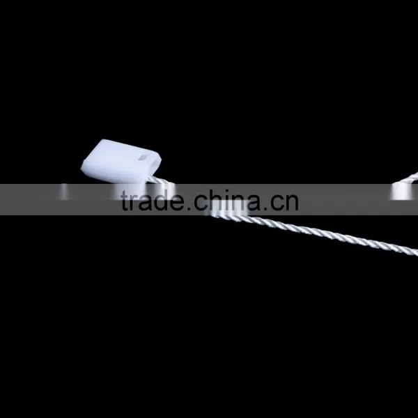 Polyester Hang Tag Snap Lock Pin White 19.5cm(7 5/8") x 0.8cm( 3/8"), 1 Piece photo-2