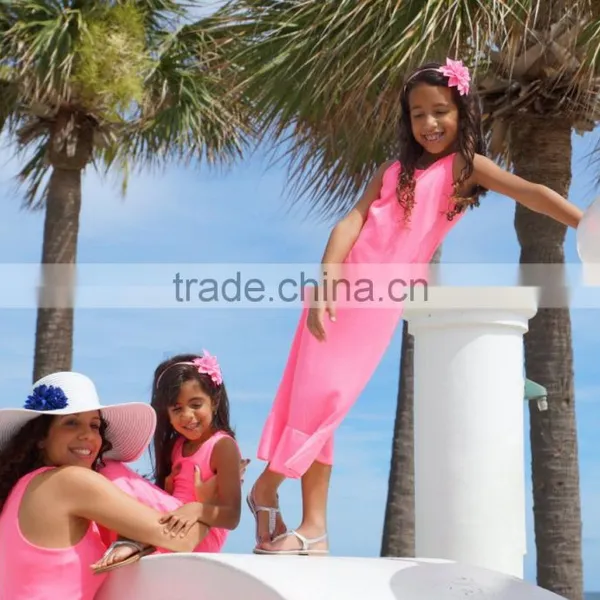 Maxi Ladies Dresses Pink Family Matching Clothing photo-2