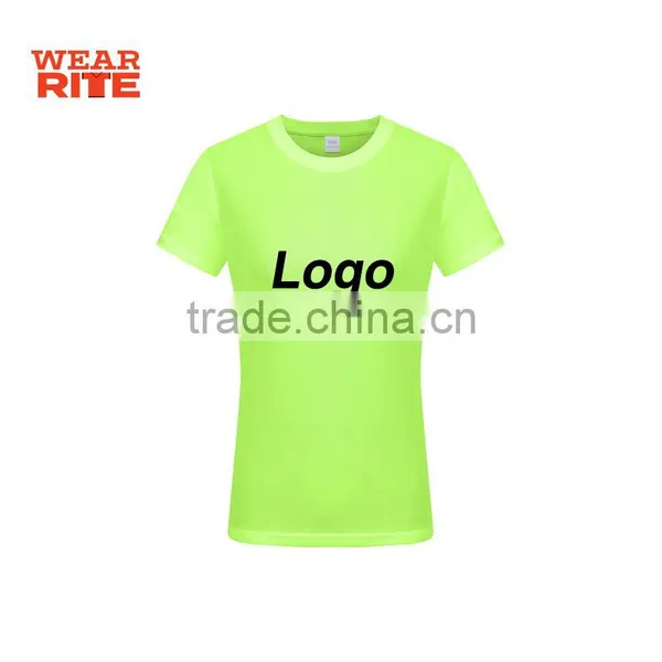 Dry Fit 100% Polyester Short Sleeve Blank T Shirts For Women photo-5