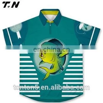 Custom Sublimated Short Sleeve Fishing Shirts photo-6