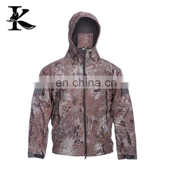 Wholesale Camouflage Hunting Waterproof Softshell Jacket photo-6