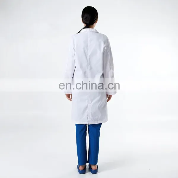 White Women's 65%polyester 35%cotton Lab Coat photo-5