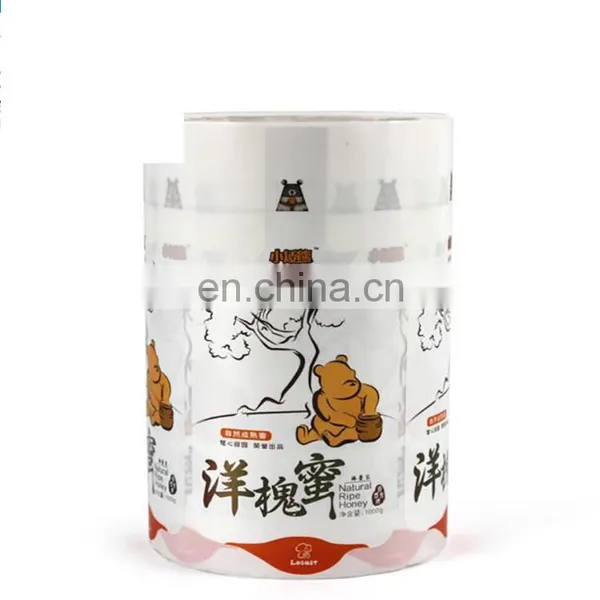 Custom Die Cut Colorful Plastic Bottle Sticker for Natural Ripe Honey Packaging photo-2