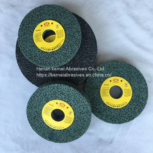 Imported Honeycomb Large Hole Vitrified Green Silicon Carbide Grinding Wheel for Rubber Etc photo-4