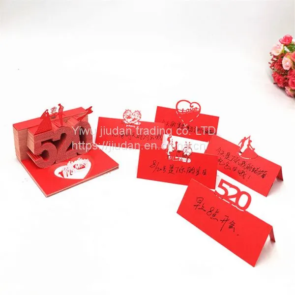 Creative Gifts Valentine's Day Heart-shaped Sticky Notes 3D Letterhead Net Red Refrigerator Sticker Three-dimensional Model Custom Any Style photo-5