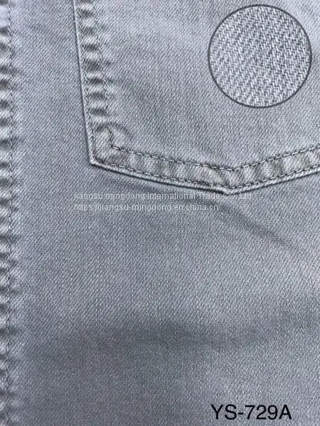 100%Cotton Denim Slub Twill Fabric photo-3