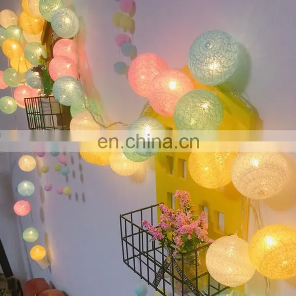 Top Quality Romantic LED Cotton String Light For Holiday Party Decoration Garden Lights Tree Decorative Indoor Lights photo-4