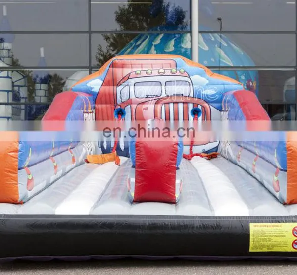 Strong Man Themed Bungee Run Jeu Gonflable Inflatable Wipeout Game photo-6