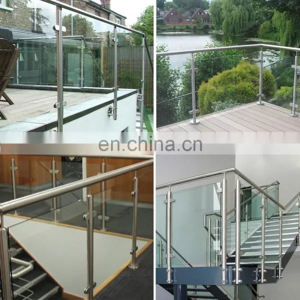 Hot Selling Stainless Steel Balustrade Stair Railing Hanrail Post Glass Clamp Fittings photo-7