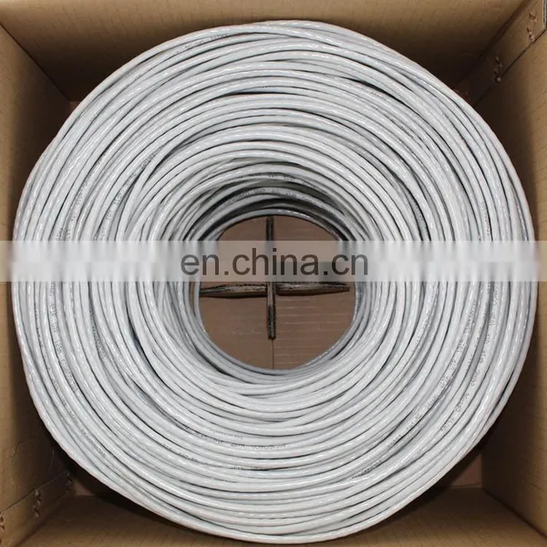 High Speed 23Awg Pure Copper Network Ethernet Cable Cat 6 Cat6e Cable De Ethernet Cat6 4 Pares photo-5