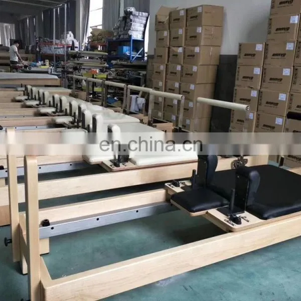 White Maple Wood Elina Pilates Reformer Equipment Price Home Reformer Bed Pilates Machine SRP01 photo-4