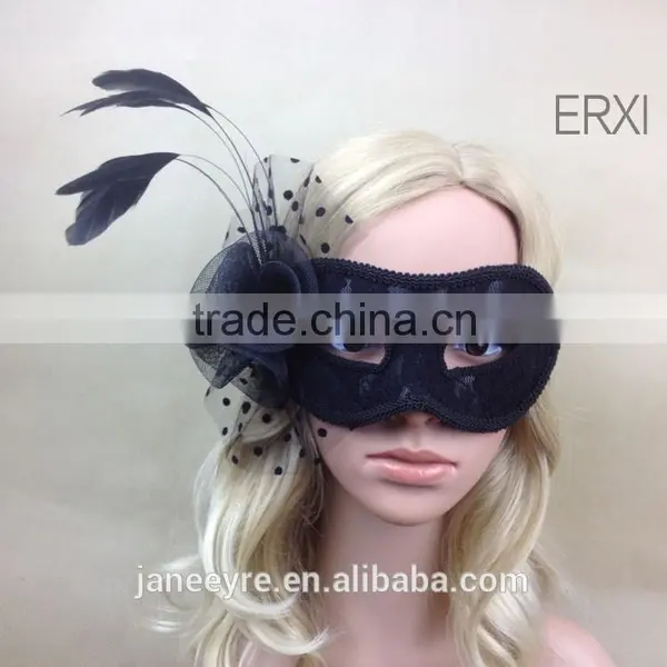 Wholesale Masquerade Party Mask With Feather photo-5