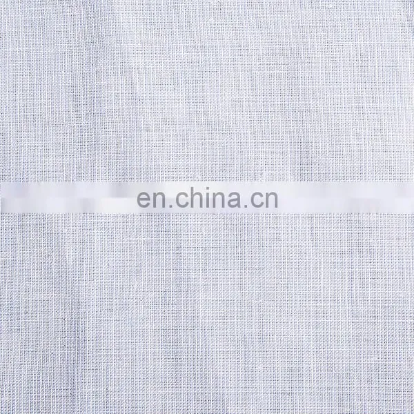 Stock Yarn Dyed Plain Fabric Prewash Linen Sheer Fabric photo-4