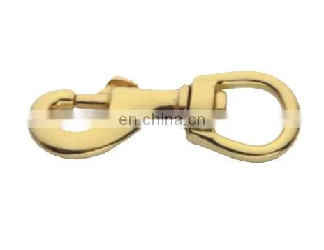 JRSGS Bolt Snap Swivel Round Eye Bronze Casting Brass S0246